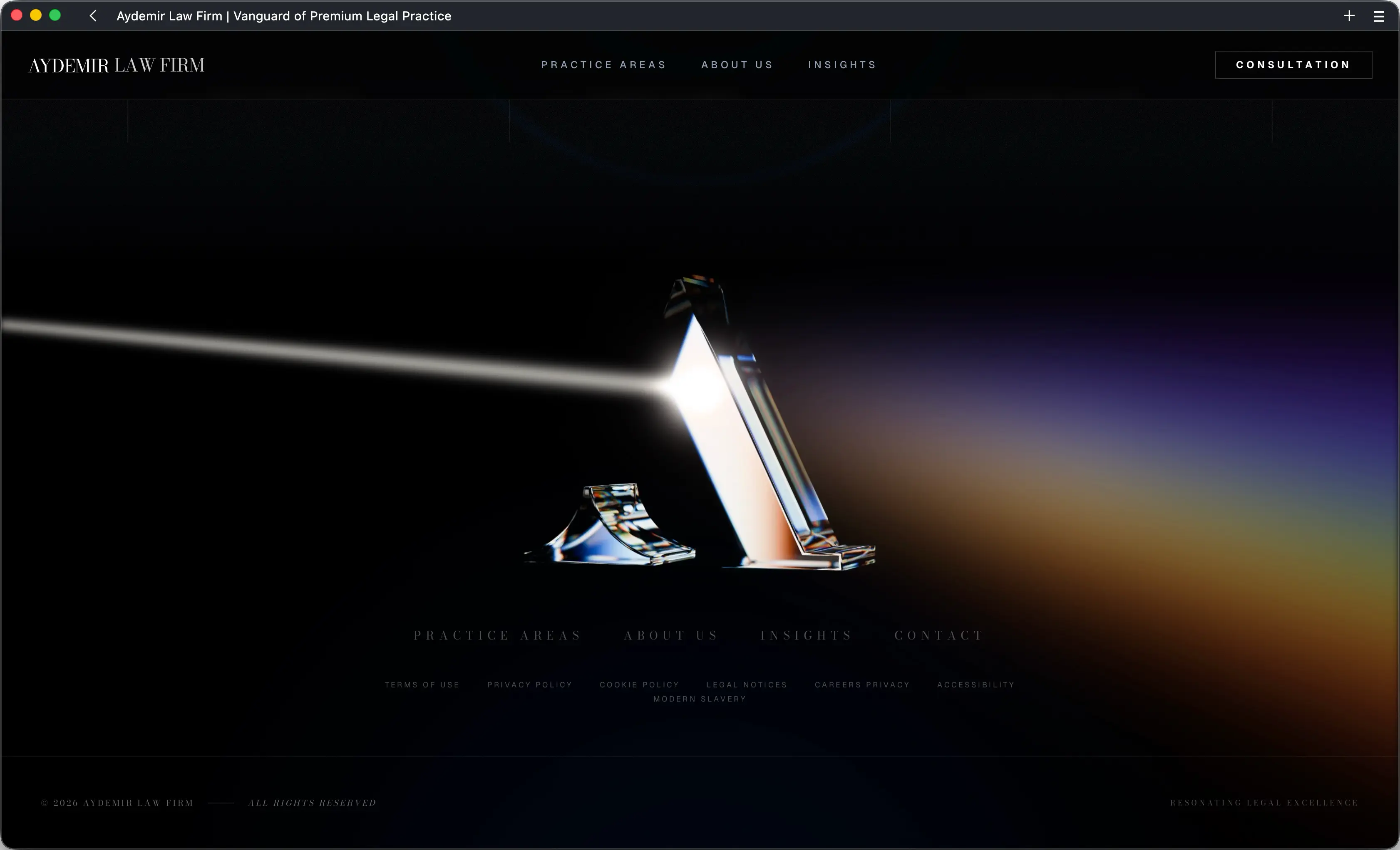 Rainbow effect for the A logo