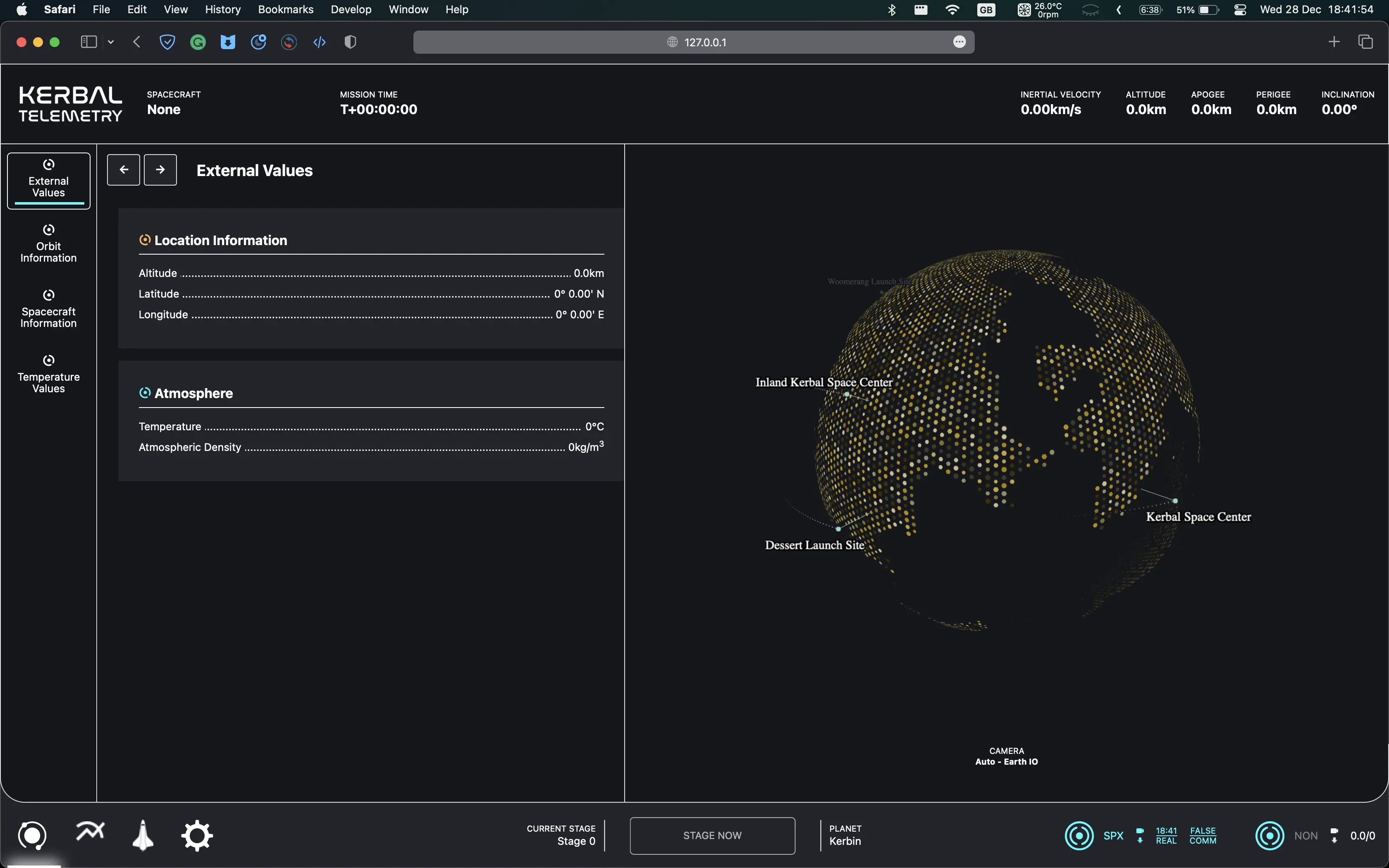 Real-time orbital data visualization and 3D planetary mapping engine.