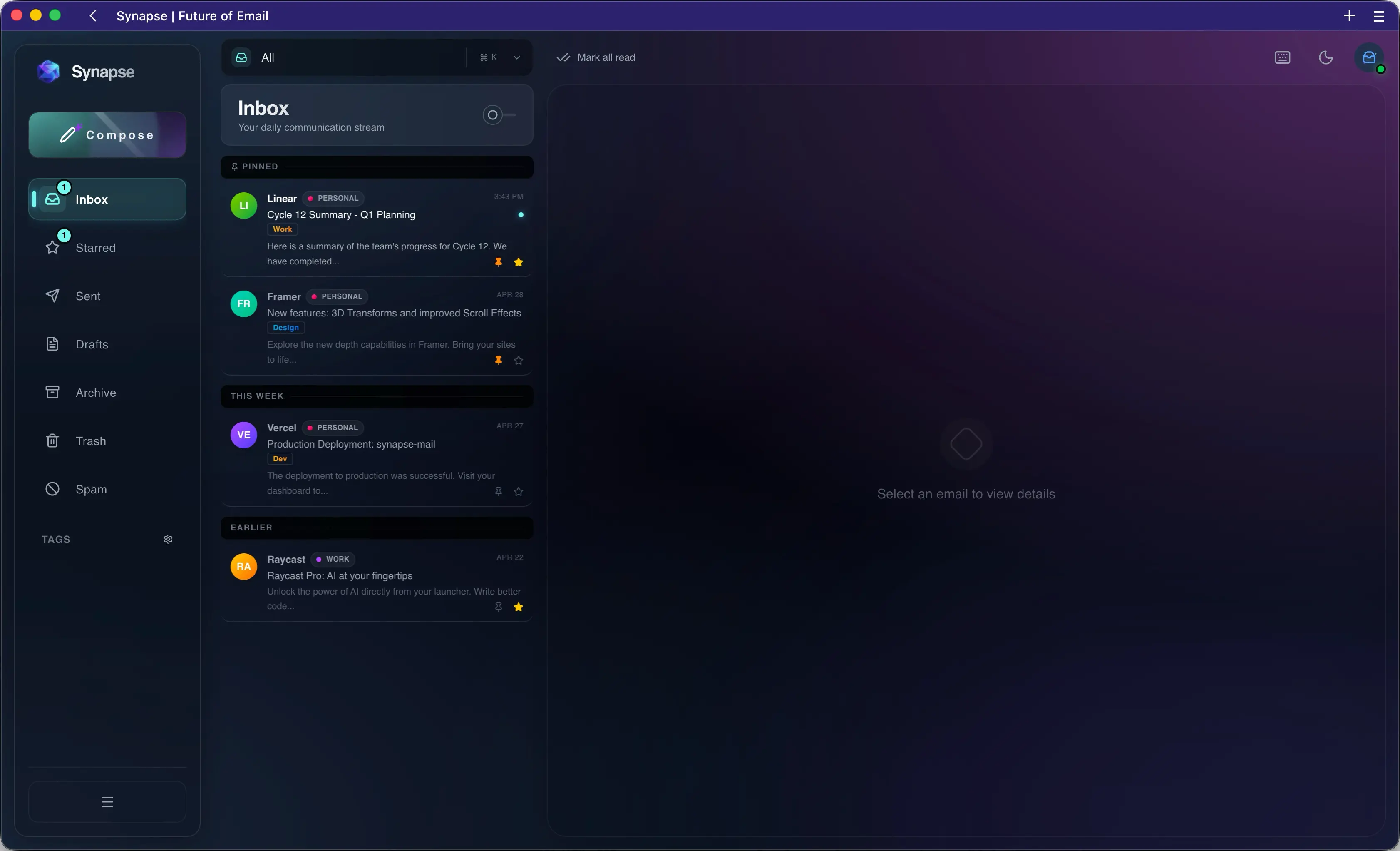 SYNAPSE MAIL